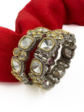 Victorian Uncut Polki Kundan Bangles For Weddings And Parties By Gehna Shop Bangles
